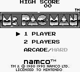 Ms. Pac-Man (Europe) Title Screen